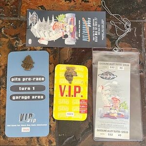 Indianapolis 500 V.I.P. PIT Passes, 1999 and 2000.
